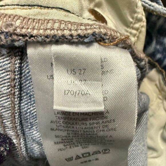 We The Free Free People Zuri High Rise Mom Lived in Blue Jeans Women 27 Boho - Picture 5 of 12